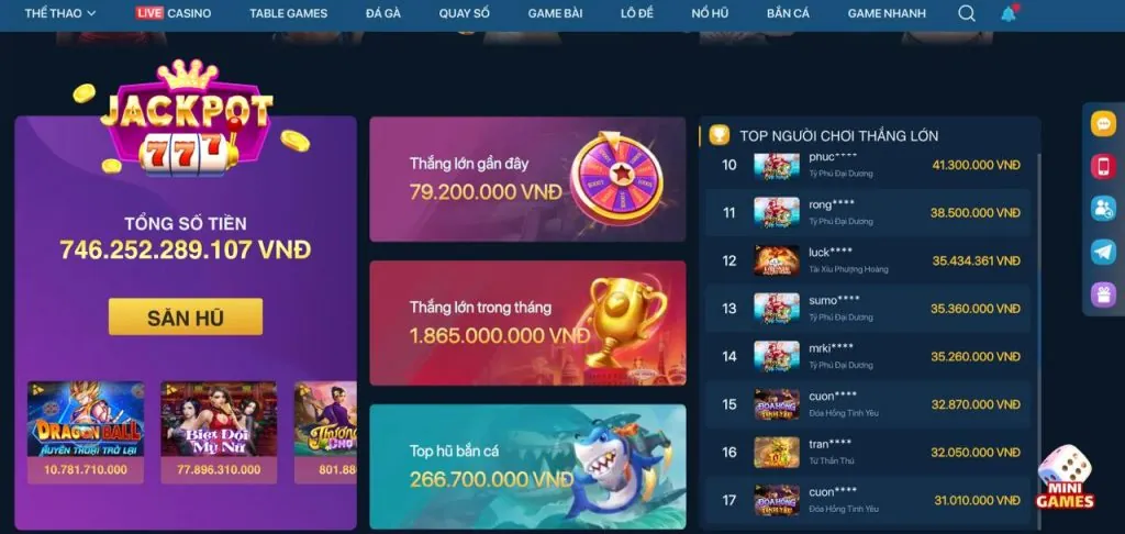 Các loại game casino phổ biến tại KM1888B